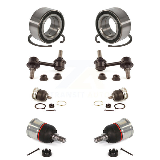 Wheel Bearing Upper Lower Ball Joint Link Front Kit (8Pc) For 2009-2014 Acura TL