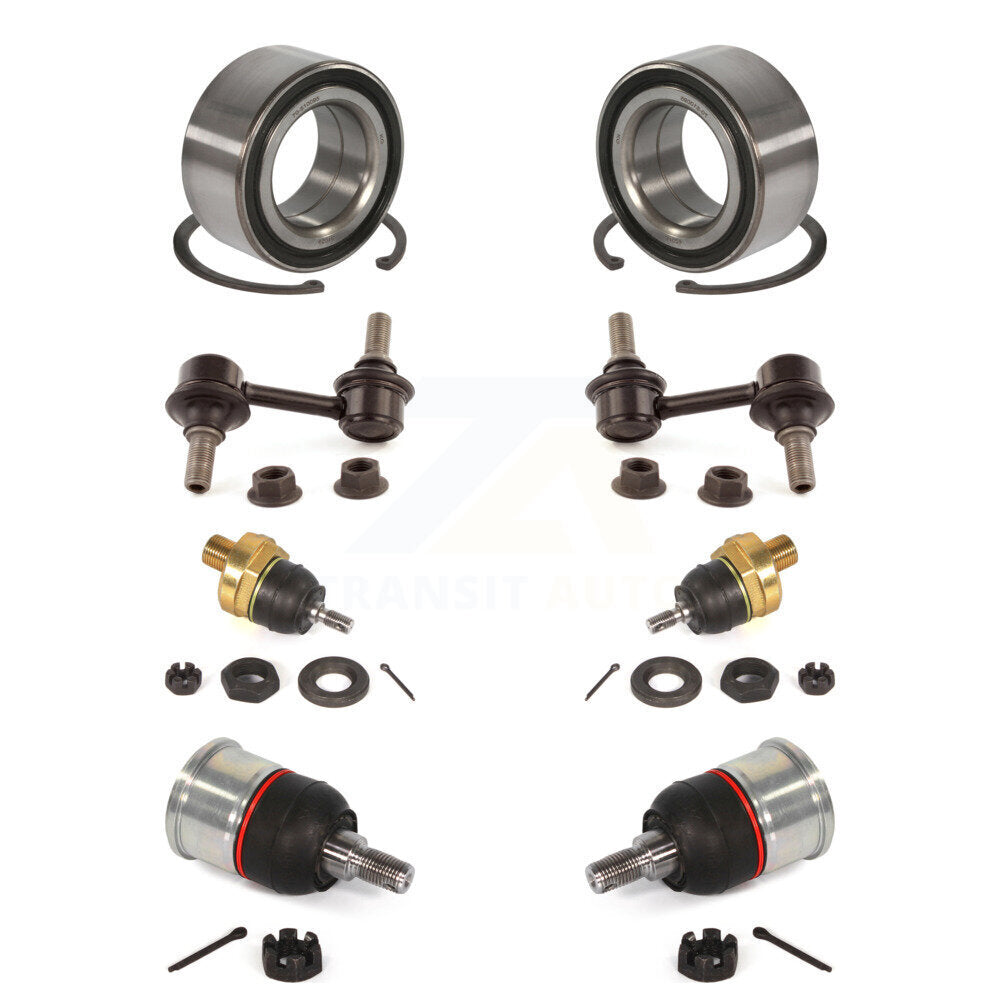 Wheel Bearing Upper Lower Ball Joint Link Front Kit (8Pc) For 2009-2014 Acura TL