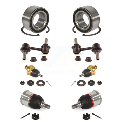 Wheel Bearing Upper Lower Ball Joint Link Front Kit (8Pc) For 2009-2014 Acura TL