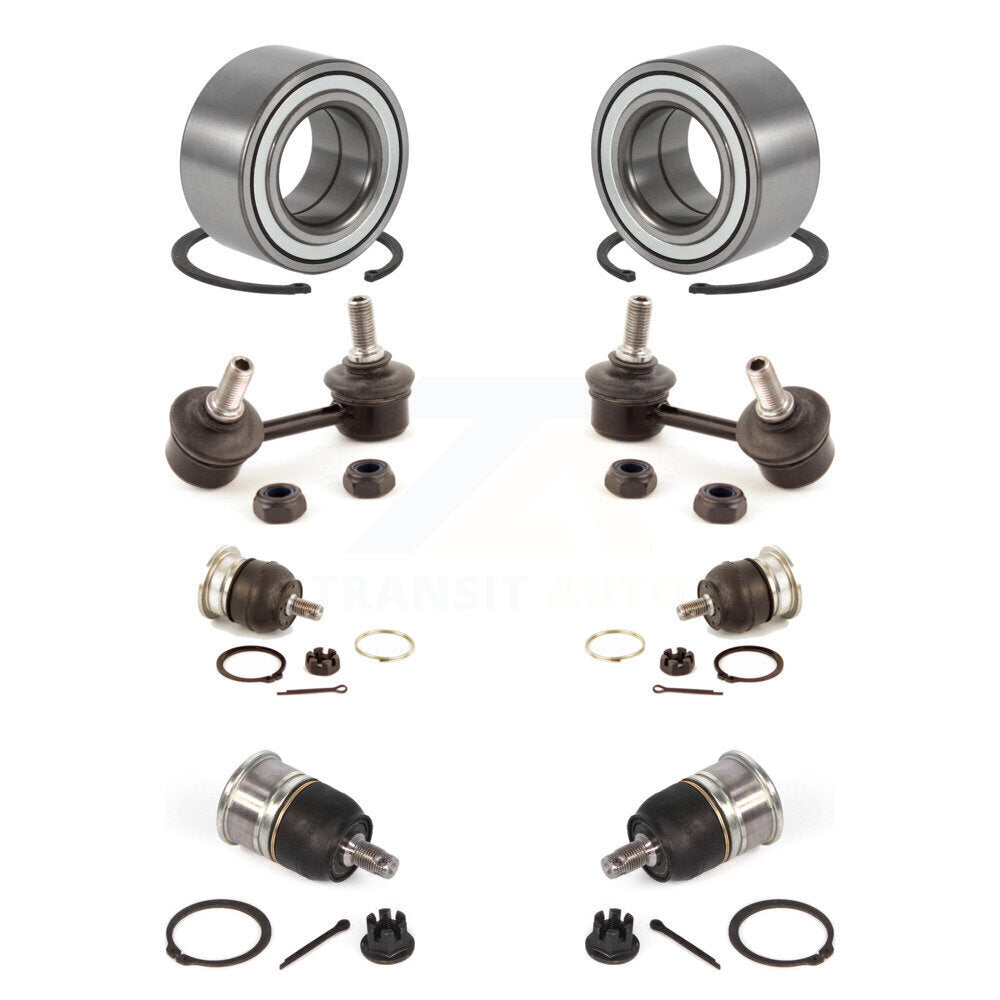 Bearing Upper Lower Ball Joint Link Front Kit (8Pc) For Honda Accord Acura TL CL