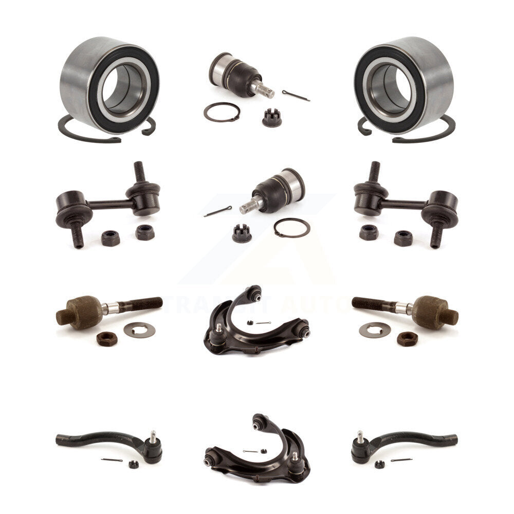 Upper Control Arm Lower Ball Joint Outer Inner Tie Rod Link Front Kit For Honda