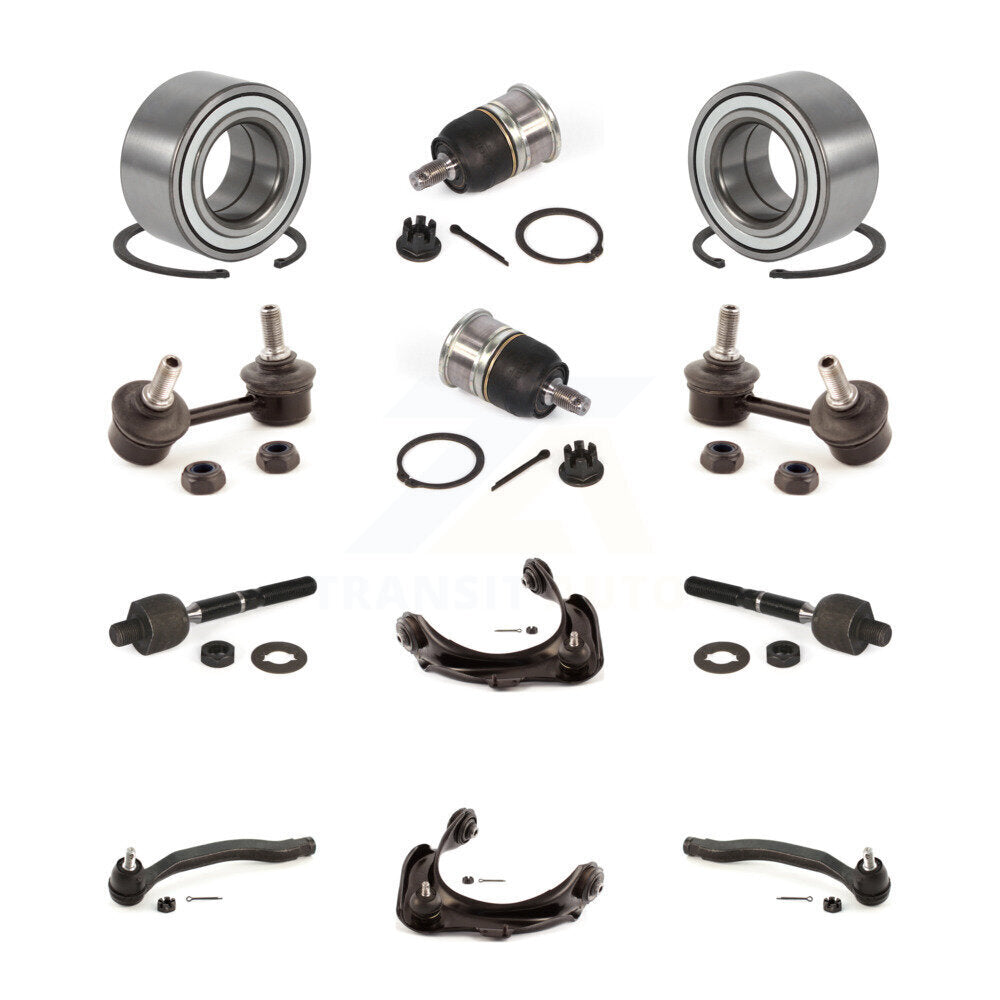 Upper Control Arm Lower Ball Joint Outer Inner Tie Rod Link Front Kit For Honda