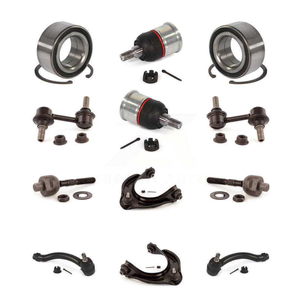 Upper Arm Lower Ball Joint Outer Inner Tie Rod Link Front Kit For 09-14 Acura TL