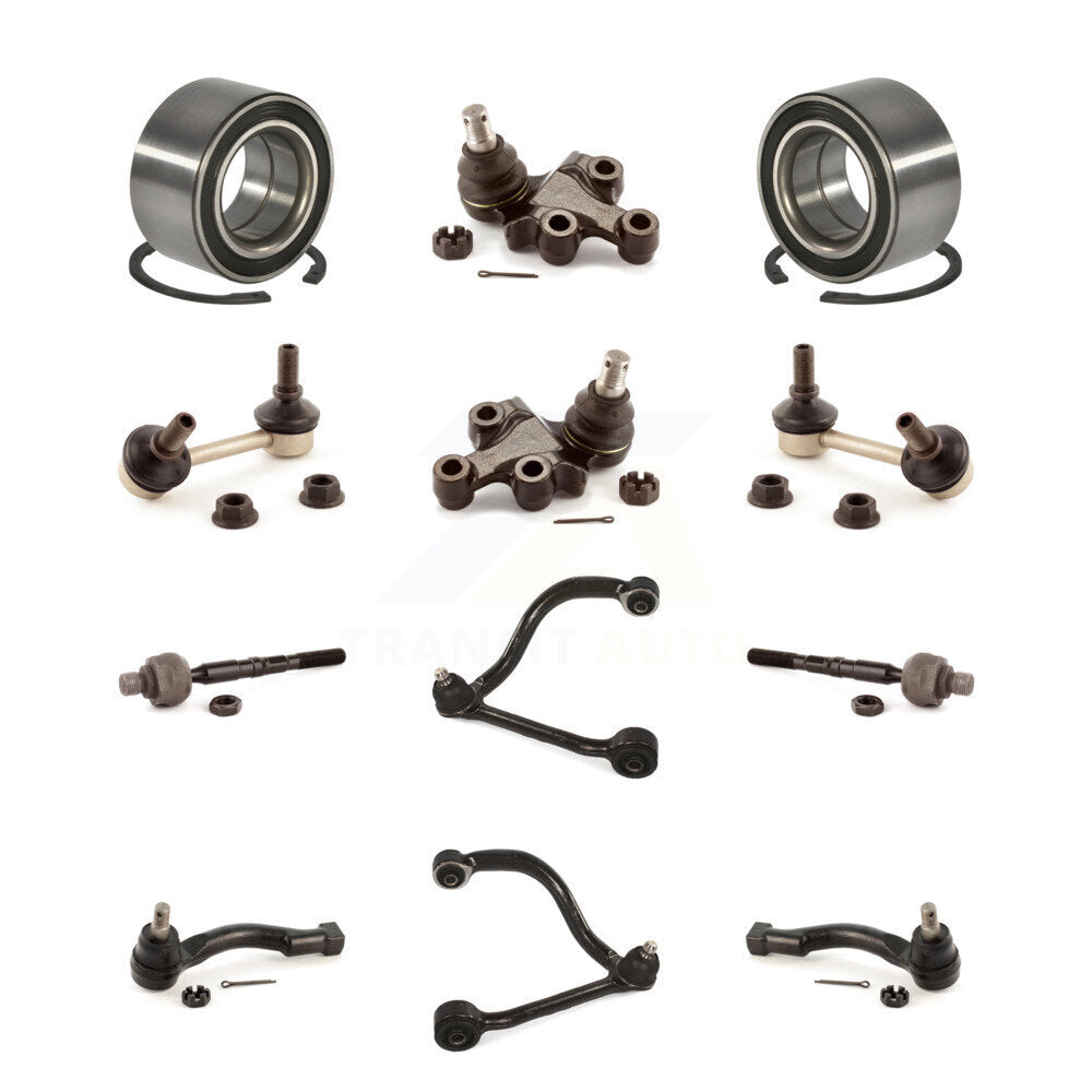 Upper Arm Lower Ball Joint Outer Inner Tie Rod & Link Front Kit For Kia Sorento
