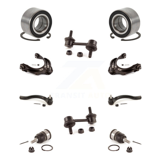 Bearing Upper Arm Lower Ball Joint Outer Tie Rod Link Front Kit (10Pc) For Honda