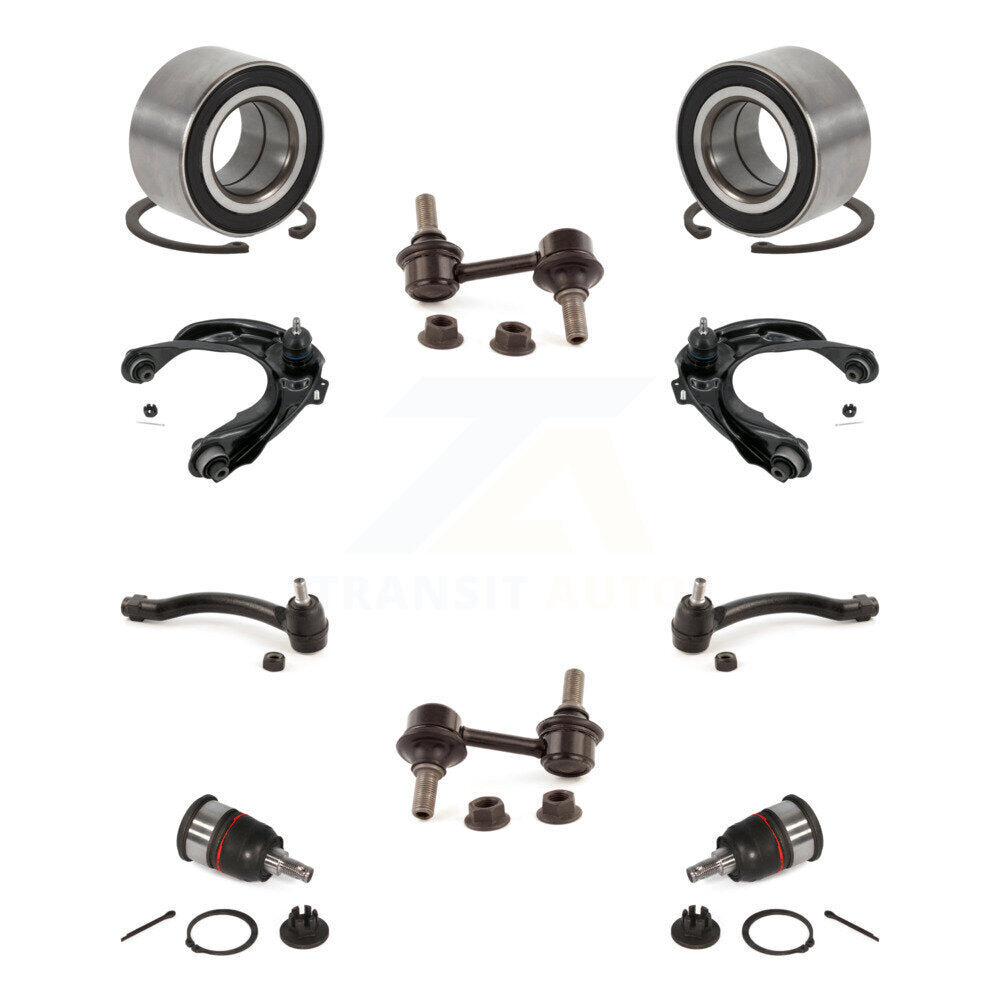 Bearing Upper Control Arm Lower Ball Joint Outer Tie Rod End Link Front Kit For