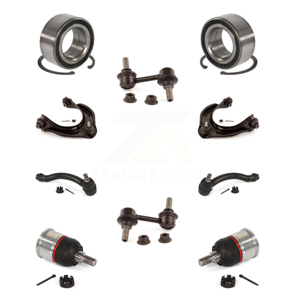 Bearing Upper Arm Lower Ball Joint Outer Tie Rod End Link Front Kit For Acura TL