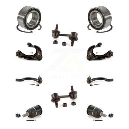 Bearing Upper Arm Lower Ball Joint Outer Tie Rod Link Front Kit (10Pc) For Honda
