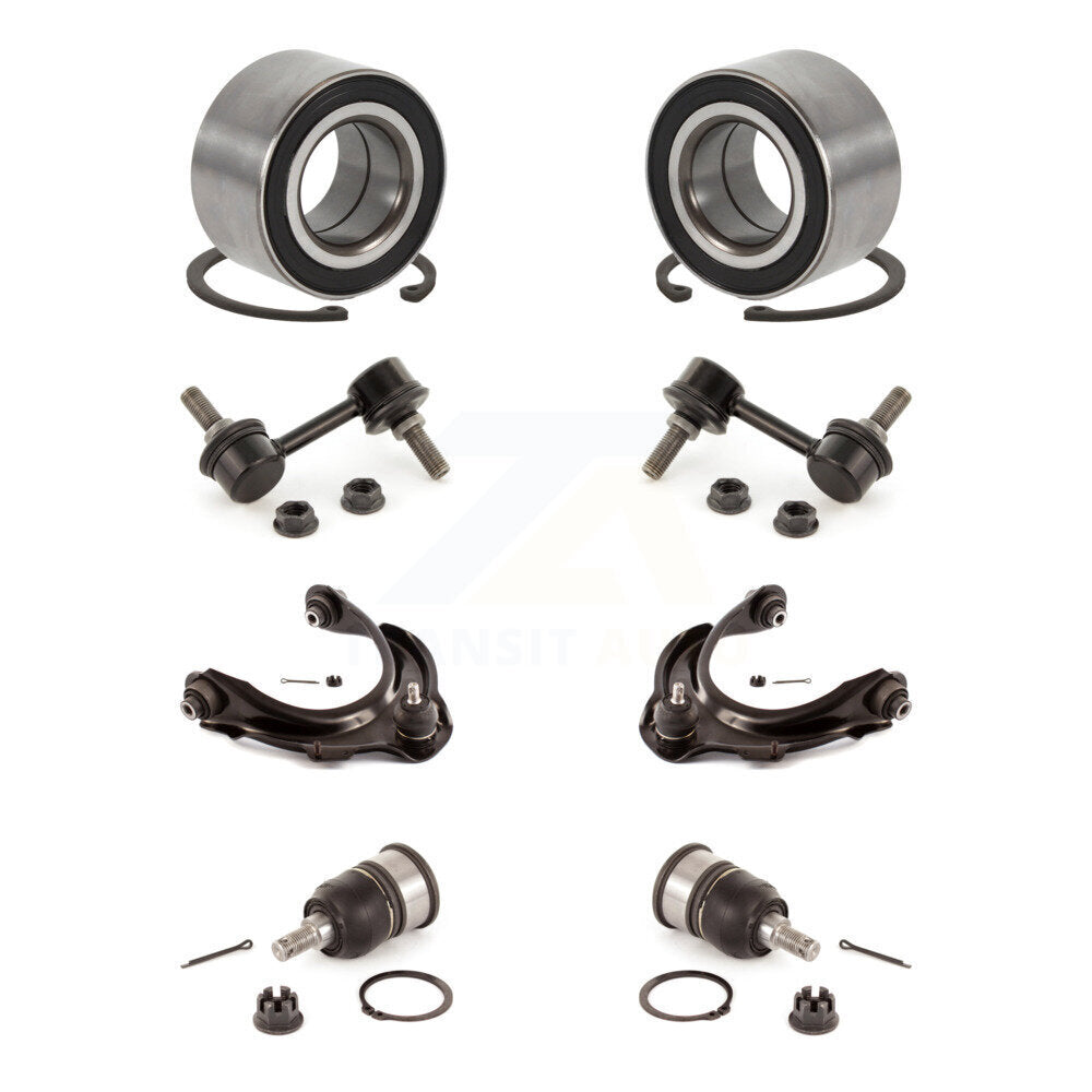 Bearing Lower Ball Joint Upper Control Arm Link Front Kit (8Pc) For Honda Accord