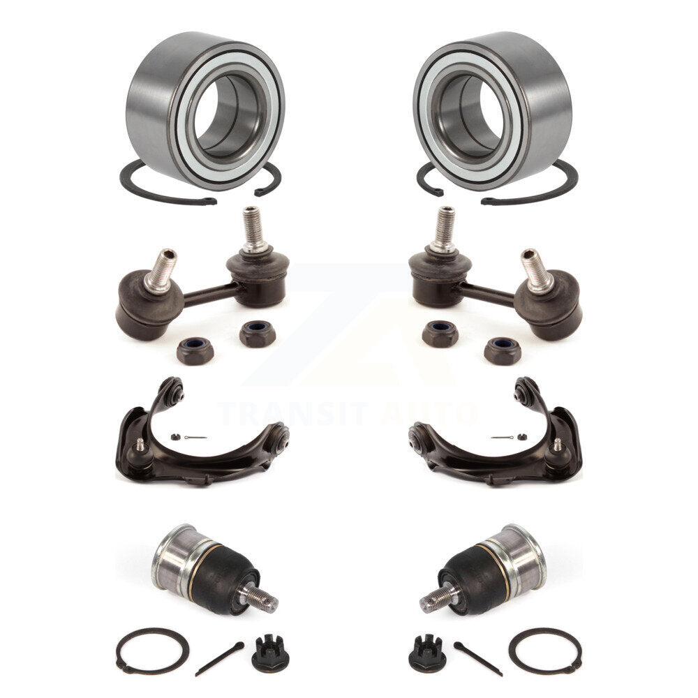Bearing Lower Ball Joint Upper Control Arm Link Front Kit (8Pc) For Honda Accord