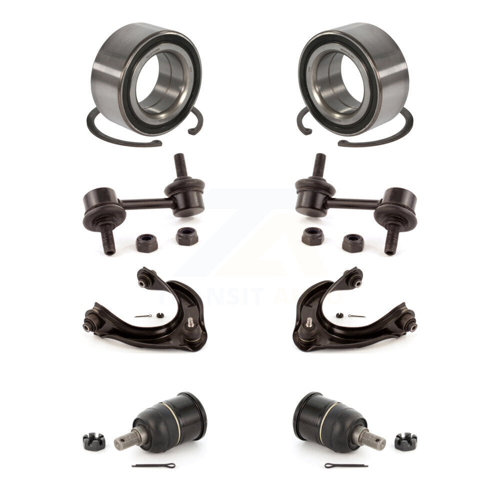 Bearing Lower Ball Joint Upper Arm & Link Front Kit (8Pc) For Honda Accord Acura