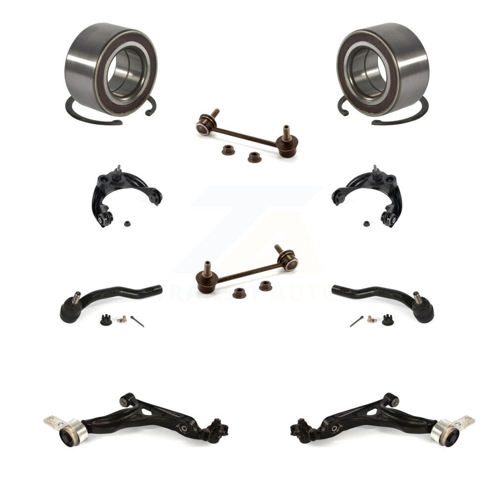 Bearing Upper Lower Control Arm Outer Tie Rod Link Front Kit (10Pc) For Mazda 6