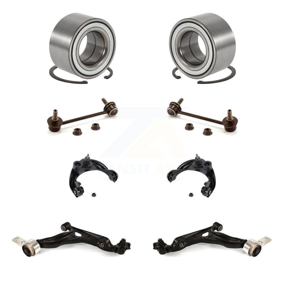 Bearing Lower Upper Control Arm Link Front Kit (8Pc) For 2009-2013 Mazda 6 3.7L
