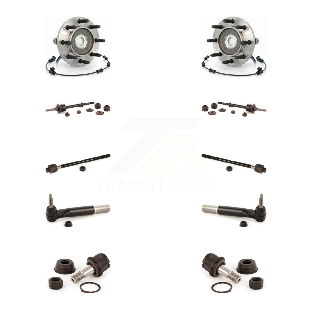 Bearing Lower Ball Joint Outer Inner Tie Rod Link Front Kit (10Pc) For Ram 3500