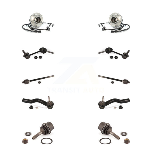 Bearing Lower Ball Joint Outer Inner Tie Rod Link Front Kit (10Pc) For Ford Town