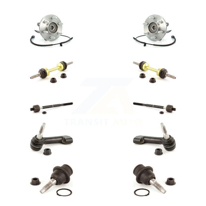 Bearing Lower Ball Joint Outer Inner Tie Rod Link Front Kit (10Pc) For Ford 4WD