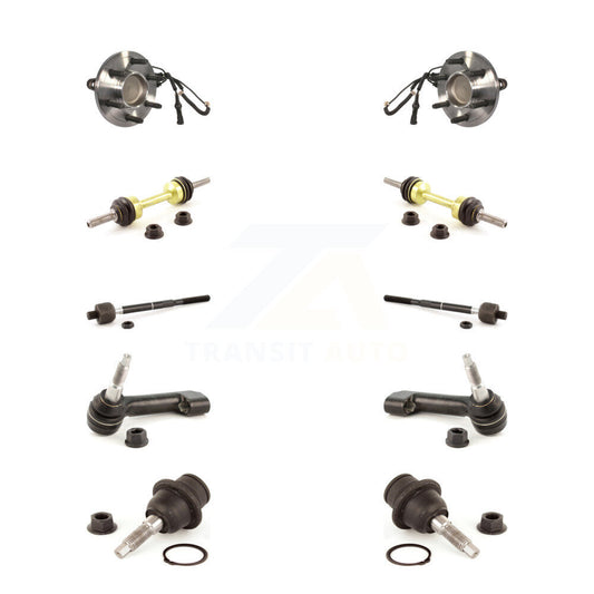 Bearing Lower Ball Joint Outer Inner Tie Rod Link Front Kit (10Pc) For Ford RWD