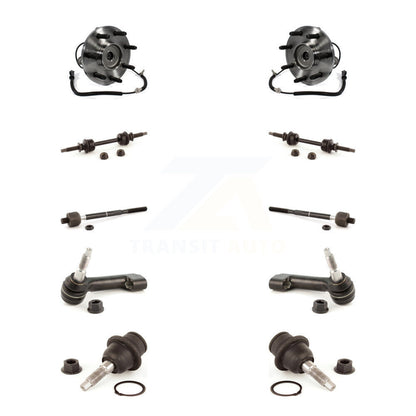 Hub Bearing Lower Ball Joint Outer Inner Tie Rod & Link Front Kit For Ford F-150