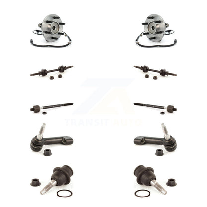 Hub Bearing Lower Ball Joint Outer Inner Tie Rod & Link Front Kit For Ford F-150