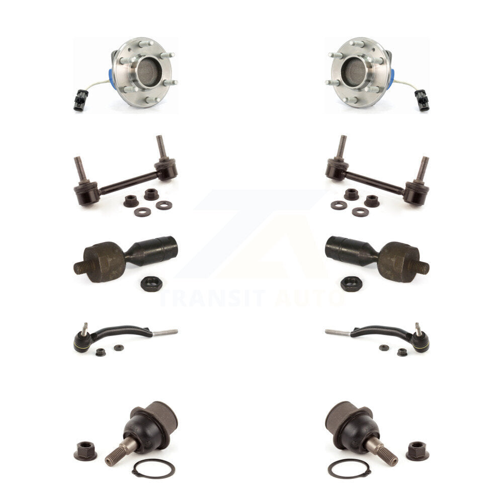 Bearing Lower Ball Joint Outer Inner Tie Rod Link Front Kit For Cadillac SRX RWD