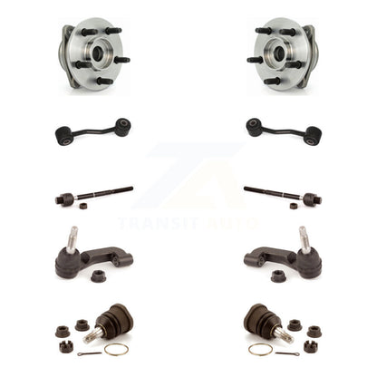 Hub Bearing Lower Ball Joint Outer Inner Tie Rod Link Front Kit For Jeep Liberty
