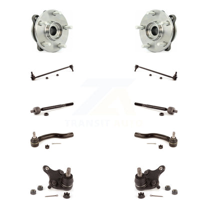 Hub Bearing Lower Ball Joint Outer Inner Tie Rod Link Front Kit For Toyota RAV4