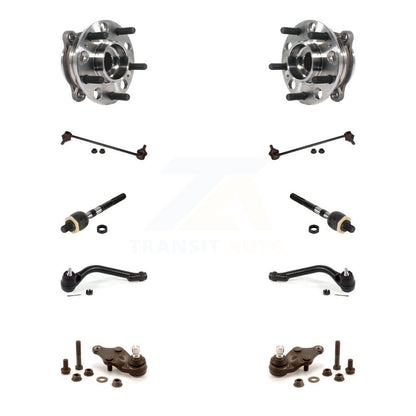 Hub Bearing Lower Ball Joint Outer Inner Tie Rod End Sway Bar Link Front Kit For