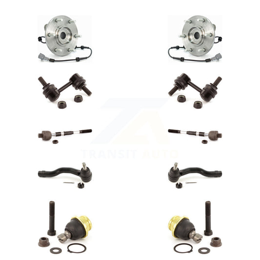 Bearing Lower Ball Joint Outer Inner Tie Rod & Link Front Kit (10Pc) For Nissan
