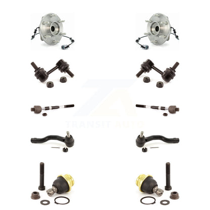 Bearing Lower Ball Joint Outer Inner Tie Rod & Link Front Kit (10Pc) For Nissan