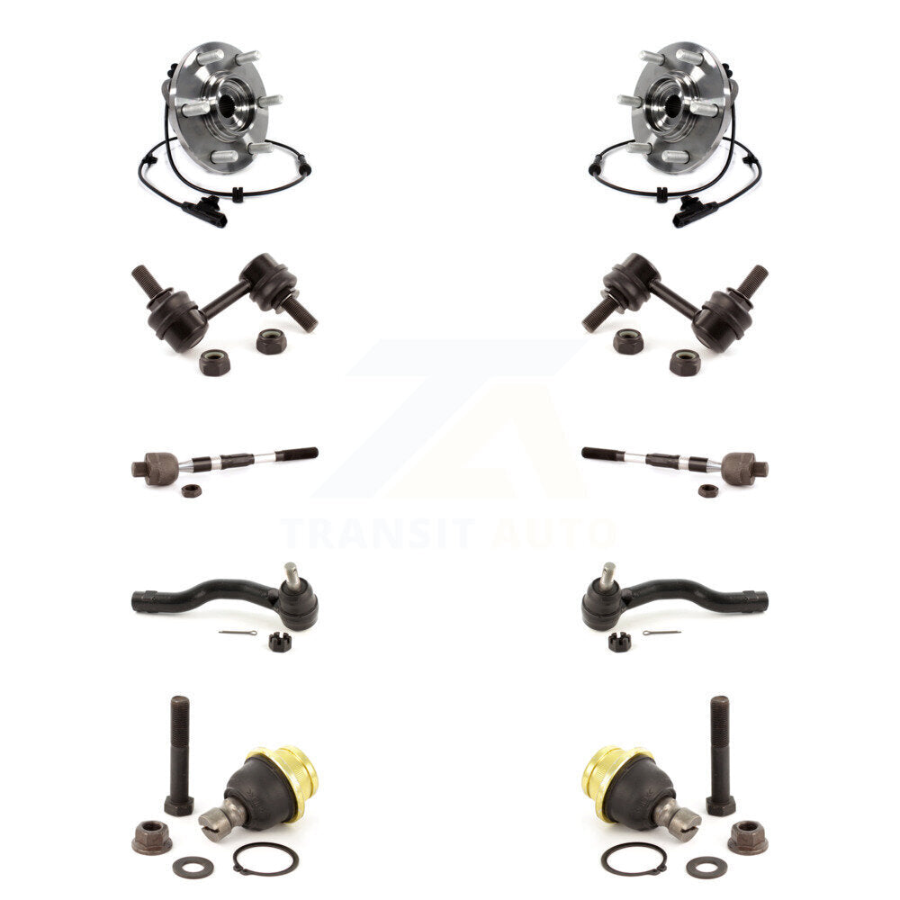 Bearing Lower Ball Joint Outer Inner Tie Rod Link Front Kit (10Pc) For INFINITI