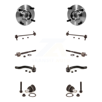 Bearing Lower Ball Joint Outer Inner Tie Rod & Link Front Kit (10Pc) For Nissan