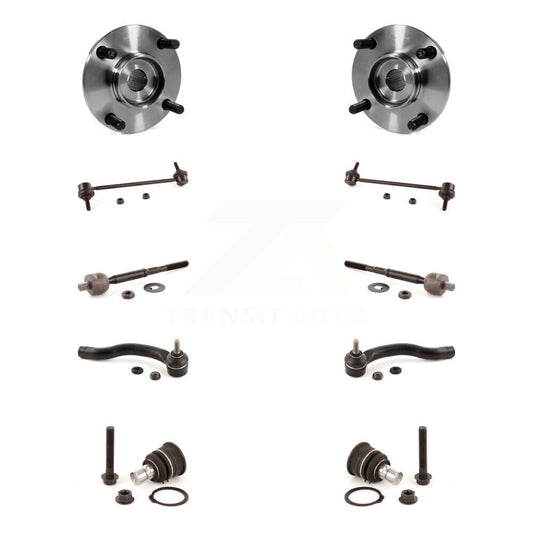 Bearing Lower Ball Joint Outer Inner Tie Rod & Link Front Kit (10Pc) For Nissan