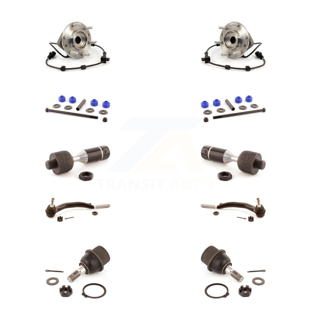 Bearing Lower Ball Joint Outer Inner Tie Rod Link Front Kit (10Pc) For Chevrolet