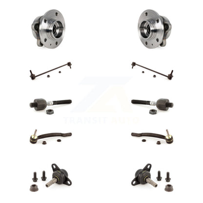 Hub Bearing Lower Ball Joint Outer Inner Tie Rod & Link Front Kit For Volvo XC90