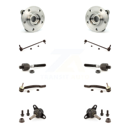 Hub Bearing Lower Ball Joint Outer Inner Tie Rod & Link Front Kit For Volvo XC90