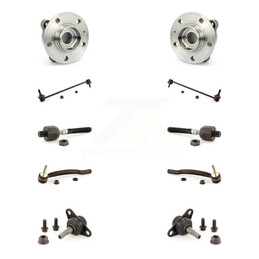 Hub Bearing Lower Ball Joint Outer Inner Tie Rod & Link Front Kit For Volvo XC90