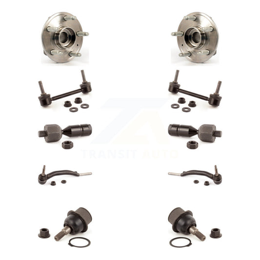 Hub Bearing Lower Ball Joint Outer Inner Tie Rod Link Front Kit For Cadillac CTS