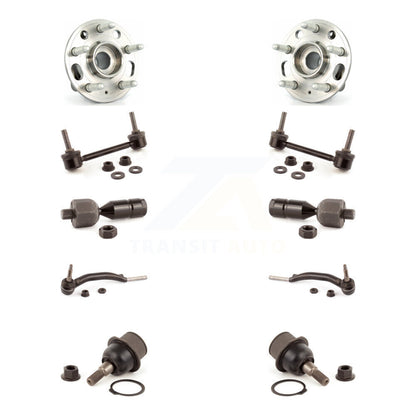 Hub Bearing Lower Ball Joint Outer Inner Tie Rod Link Front Kit For Cadillac CTS