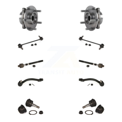 Hub Bearing Lower Ball Joint Outer Inner Tie Rod End Sway Bar Link Front Kit For
