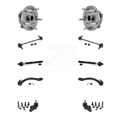 Bearing Lower Ball Joint Outer Inner Tie Rod Link Front Kit (10Pc) For Kia Soul