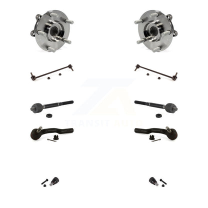 Bearing Lower Ball Joint Outer Inner Tie Rod & Link Front Kit (10Pc) For Mazda 6