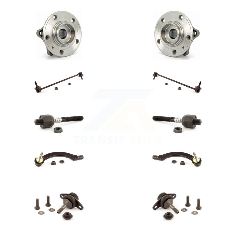 Bearing Lower Ball Joint Outer Inner Tie Rod Link Front Kit (10Pc) For Volvo S60