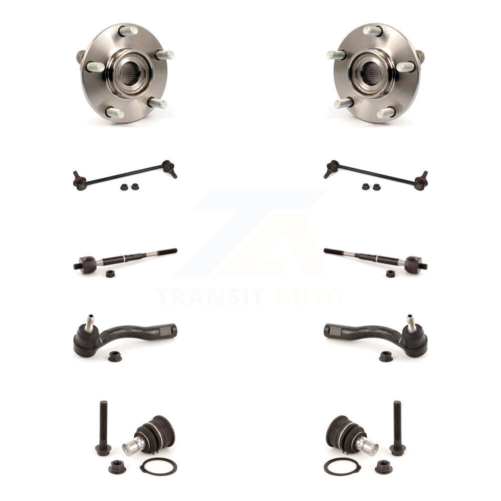 Bearing Lower Ball Joint Outer Inner Tie Rod & Link Front Kit For Nissan Sentra