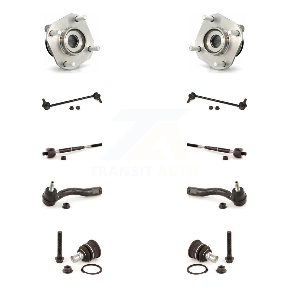 Bearing Lower Ball Joint Outer Inner Tie Rod & Link Front Kit For Nissan Sentra