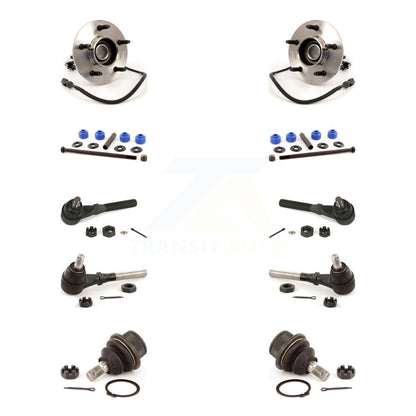 Hub Bearing Lower Ball Joint Outer Inner Tie Rod & Link Front Kit For Ford F-150
