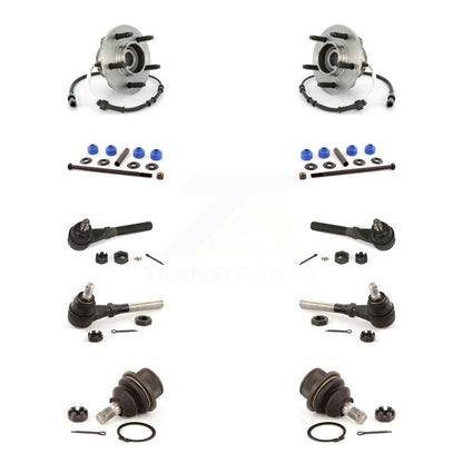 Hub Bearing Lower Ball Joint Outer Inner Tie Rod & Link Front Kit For Ford F-150