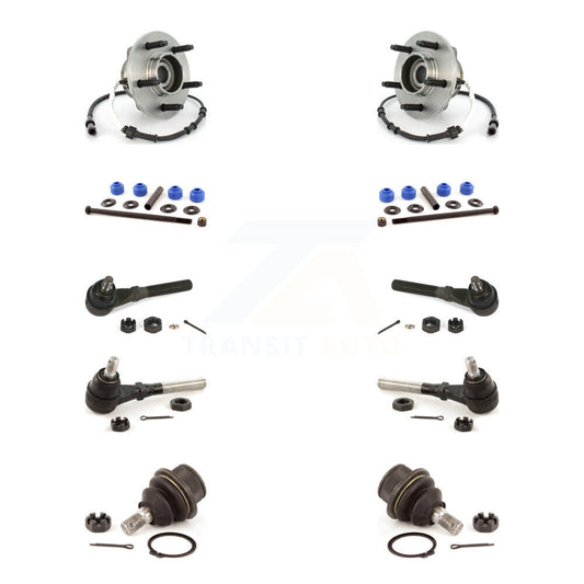 Hub Bearing Lower Ball Joint Outer Inner Tie Rod & Link Front Kit For Ford F-150