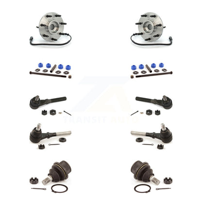 Hub Bearing Lower Ball Joint Outer Inner Tie Rod & Link Front Kit For Ford F-150