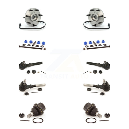 Hub Bearing Lower Ball Joint Outer Inner Tie Rod & Link Front Kit For Ford F-150