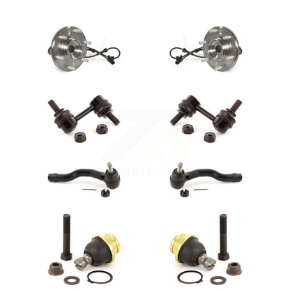 Hub Bearing Lower Ball Joint Outer Tie Rod Link Front Kit (8Pc) For Nissan TITAN